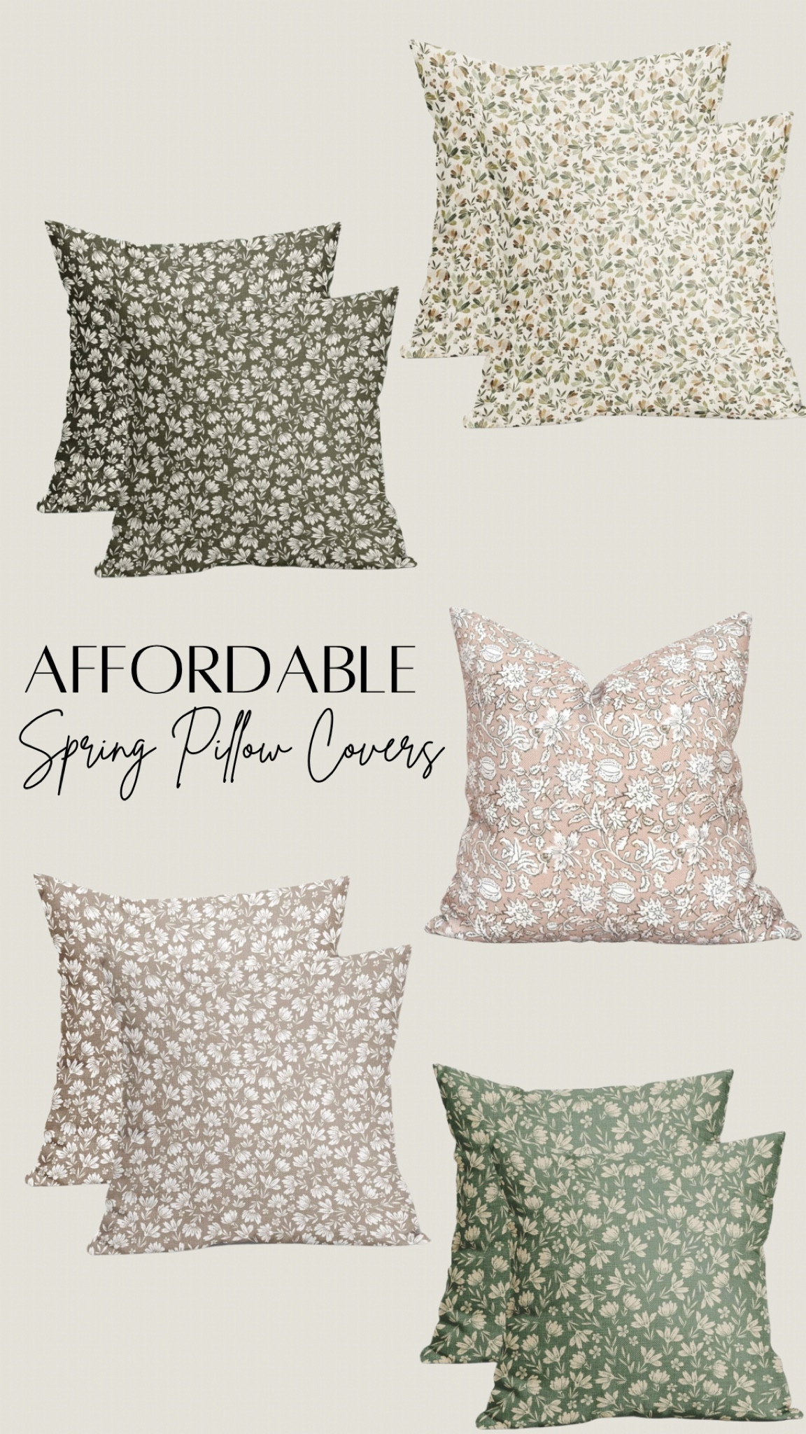 Affordable floral spring pillow covers! 

#LTKfindsunder50 #LTKhome