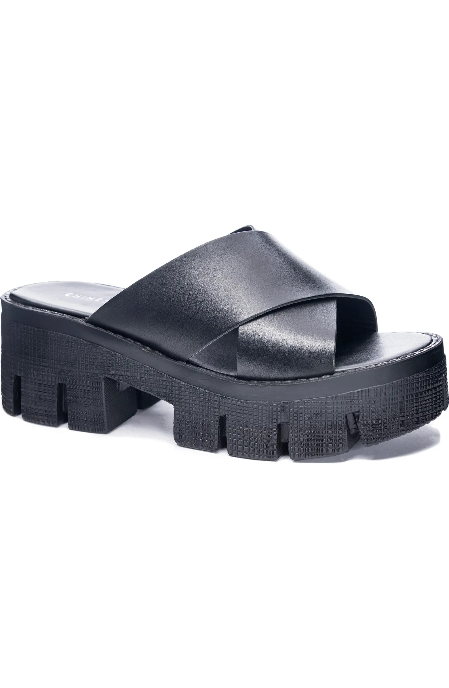 Lock Down Platform Slide Sandal (Women) | Nordstrom