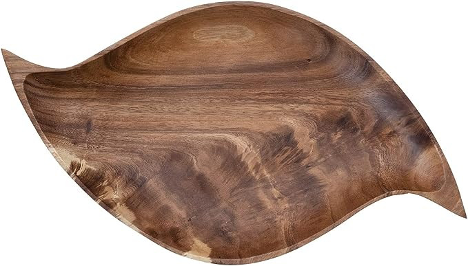 Bloomingville Acacia Wood, Abstract Shaped Tray, 16"L x 9"W x 1"H, Natural | Amazon (US)