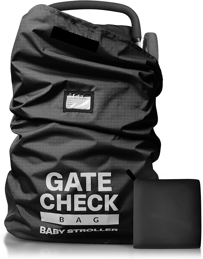 Bramble Large Stroller Bag for Airplane Travel Gate Check in Waterproof 116x53cm (Black) | Amazon (US)