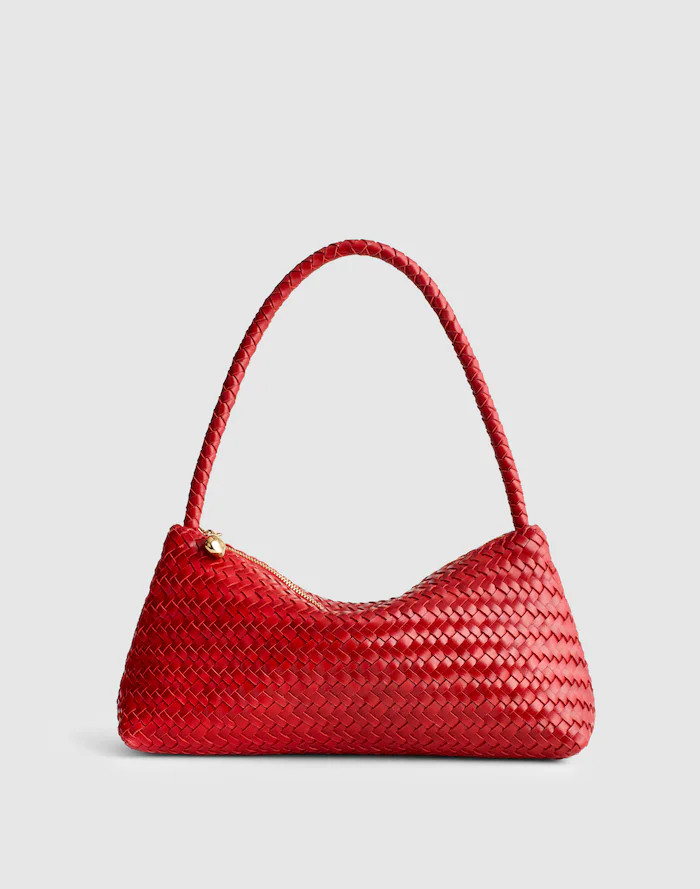The Signature Woven Mini Zip Shoulder Bag | Madewell
