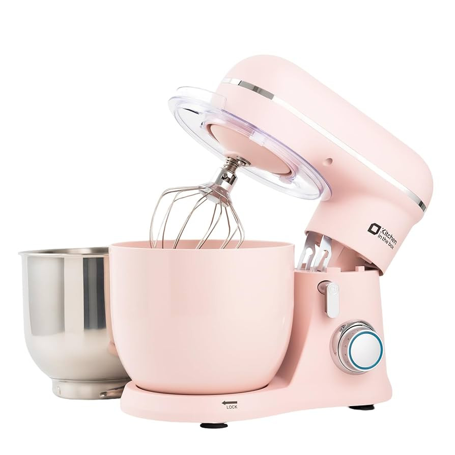 Kitchen in the Box Stand Mixer, 3.5QT Two Bowls Small Kitchen Electric Mixer, 10-Speed Portable L... | Amazon (US)