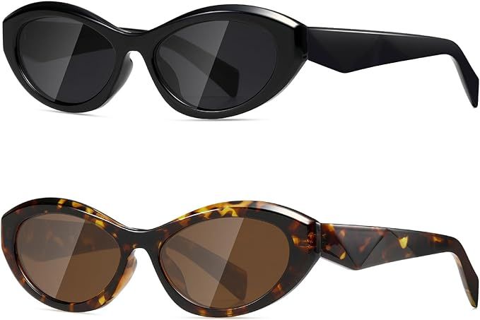 TIANYESY Sunglasses Womens Trend Men Retro Oval Sunnies Fashion Sun Glasses Shades | Amazon (US)