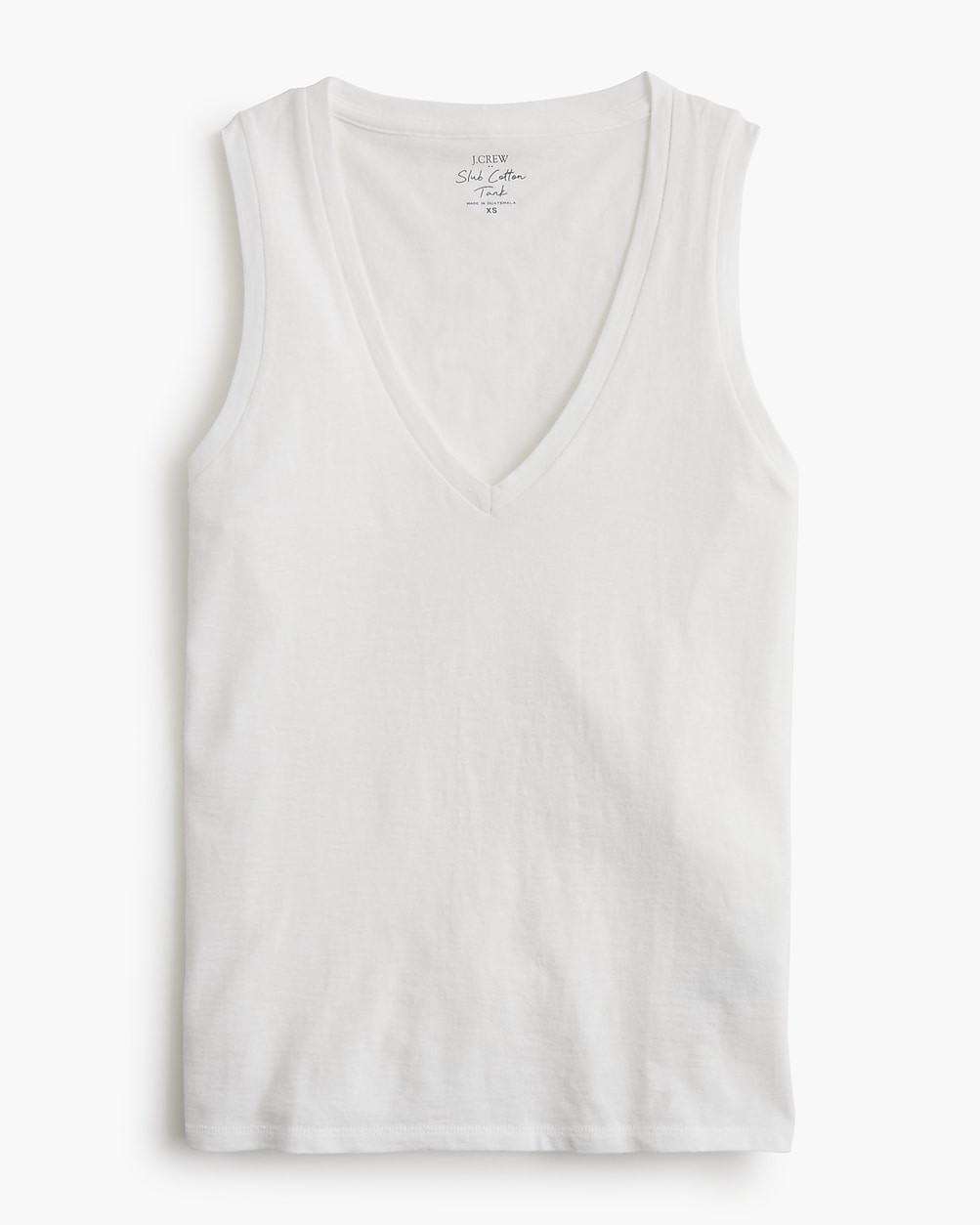 Slub cotton V-neck tank top | J.Crew Factory