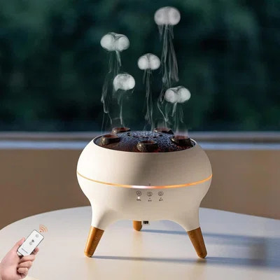 Essential Oil Jellyfish Diffuser, Aromatherapy Diffuser, 250ml Ultrasonic Cool Mist Humidifier, Music Sync Jelly Fish Diffuser with 7 Colors Light, Re | Wayfair North America