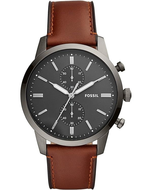 Fossil Townsman Men's Watch with Chronograph Display and Genuine Leather Band | Amazon (US)