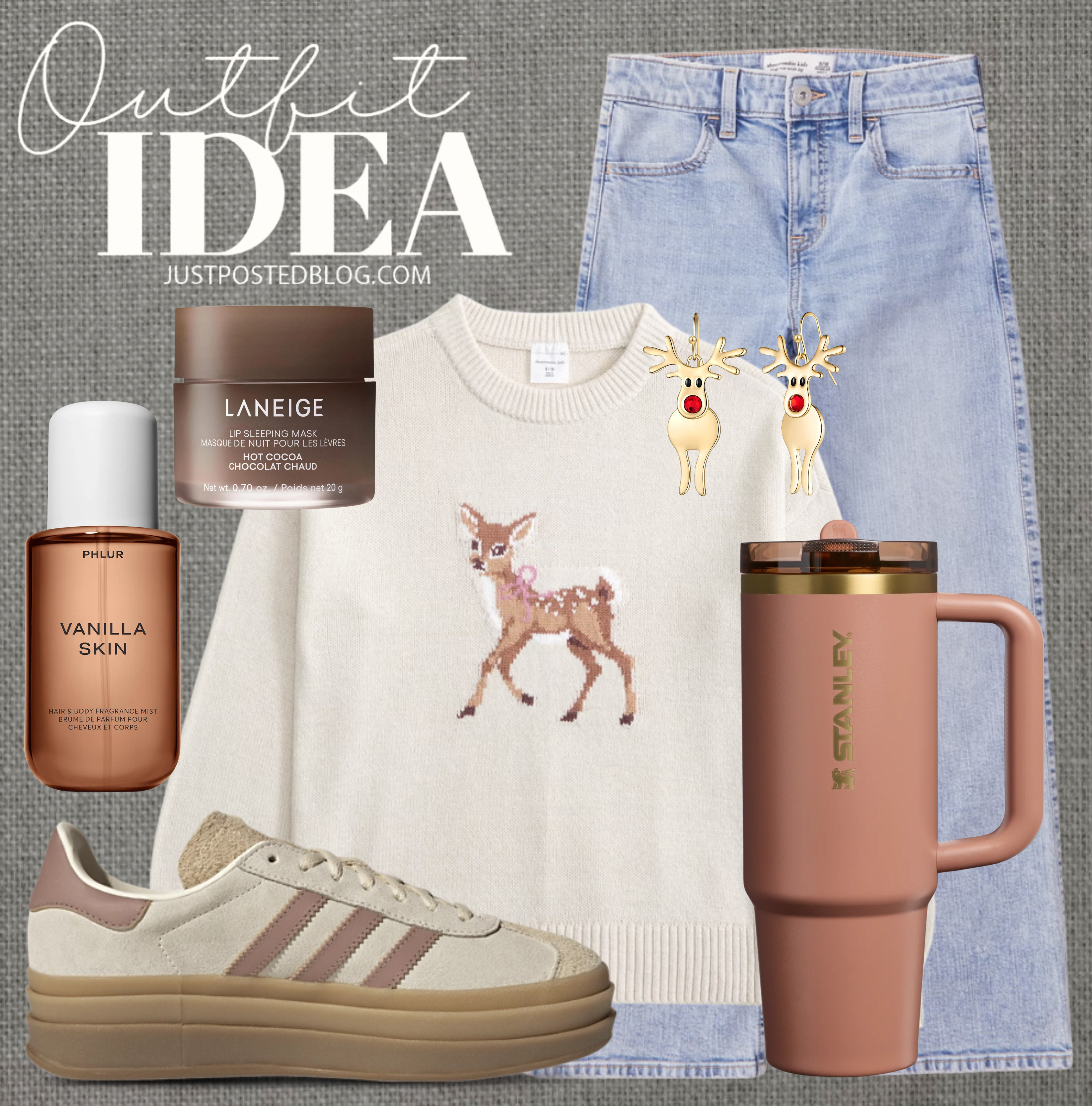 Cute tween and teen Christmas outfit idea!! 

 