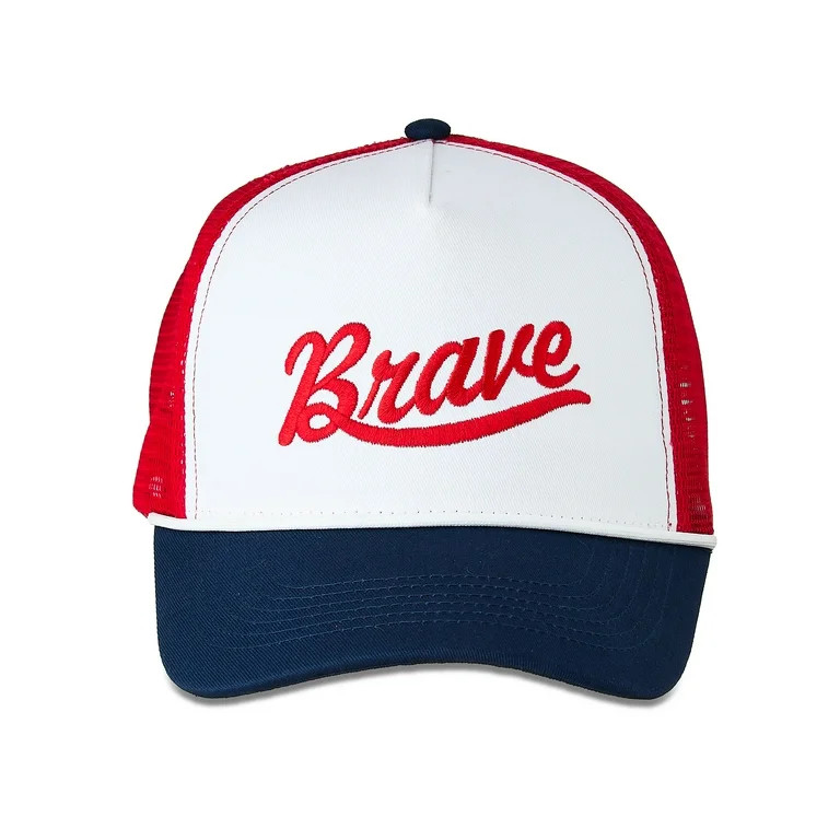 Patriotic Brave Trucker Hat, Red/White/Blue, One Size, by Way To Celebrate | Walmart (US)