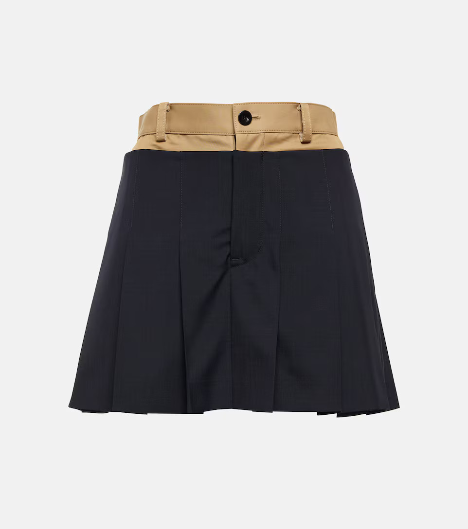 Pleated wool-blend skort | Mytheresa (US/CA)