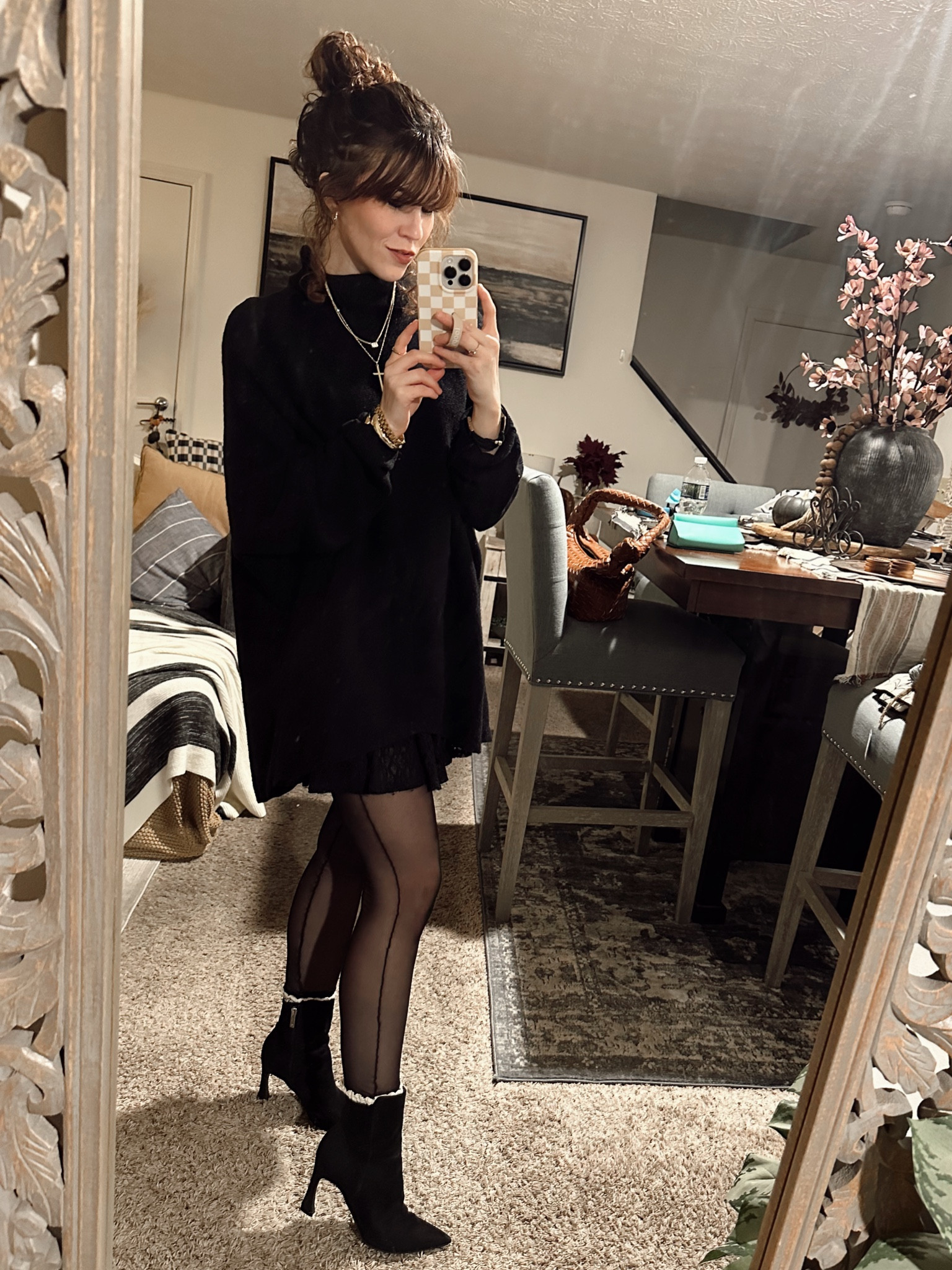 Winter workwear outfit! Lace skirt back in stock too! 

#LTKStyleTip #LTKWorkwear