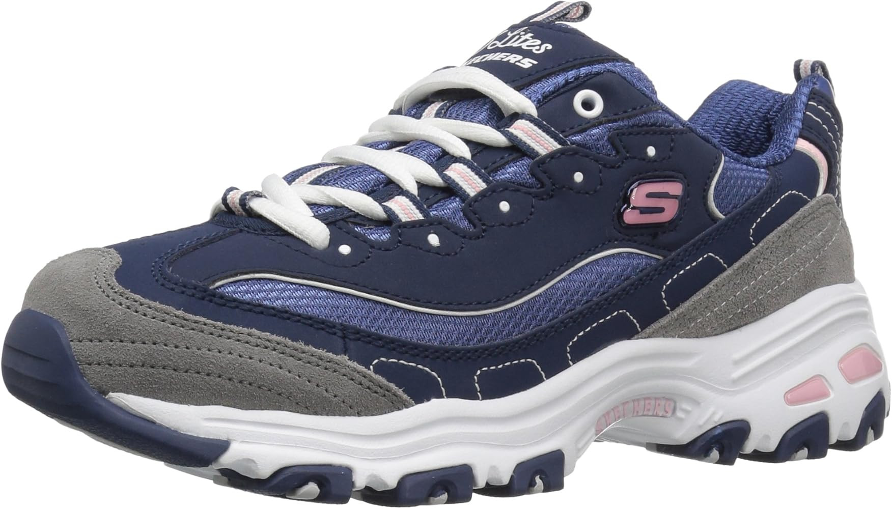 Skechers Women's D'Lites Memory Foam Lace-up Sneaker | Amazon (US)