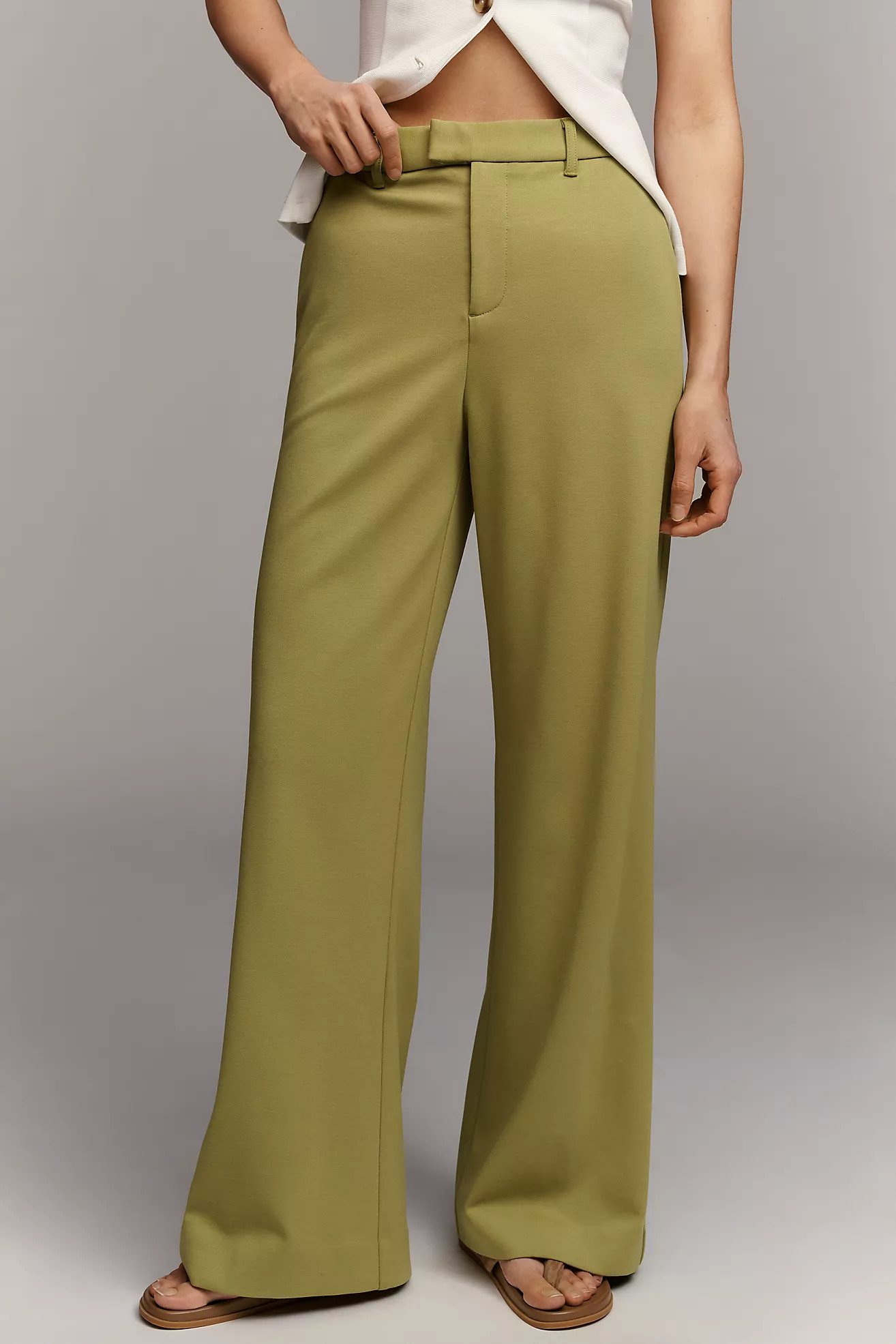 Maeve Clean Knit Trousers | Anthropologie (US)