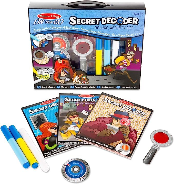 Melissa & Doug On the Go Secret Decoder Deluxe Activity Set (Mystery Super Sleuth Toy, 50+ Activi... | Amazon (US)