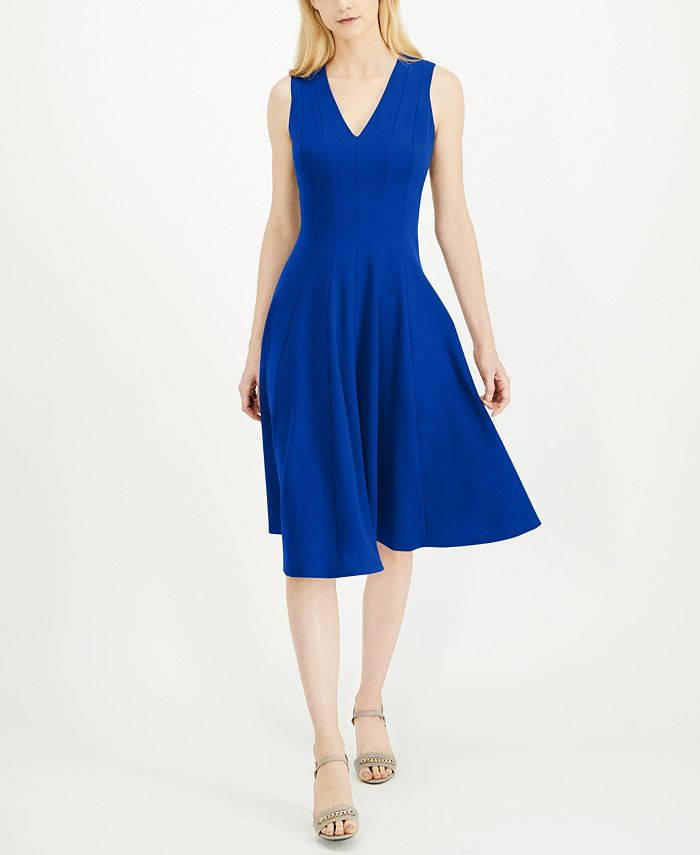 Fit & Flare Midi Dress | Macys (US)