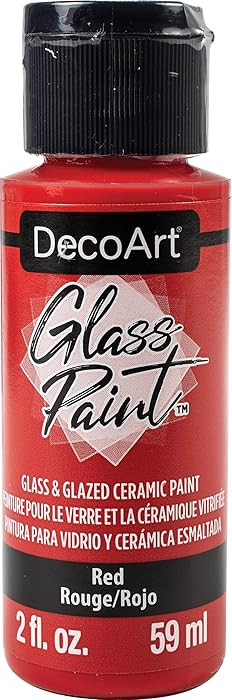 Deco Art GLASS PAINT 2OZ RED, us:one size | Amazon (US)