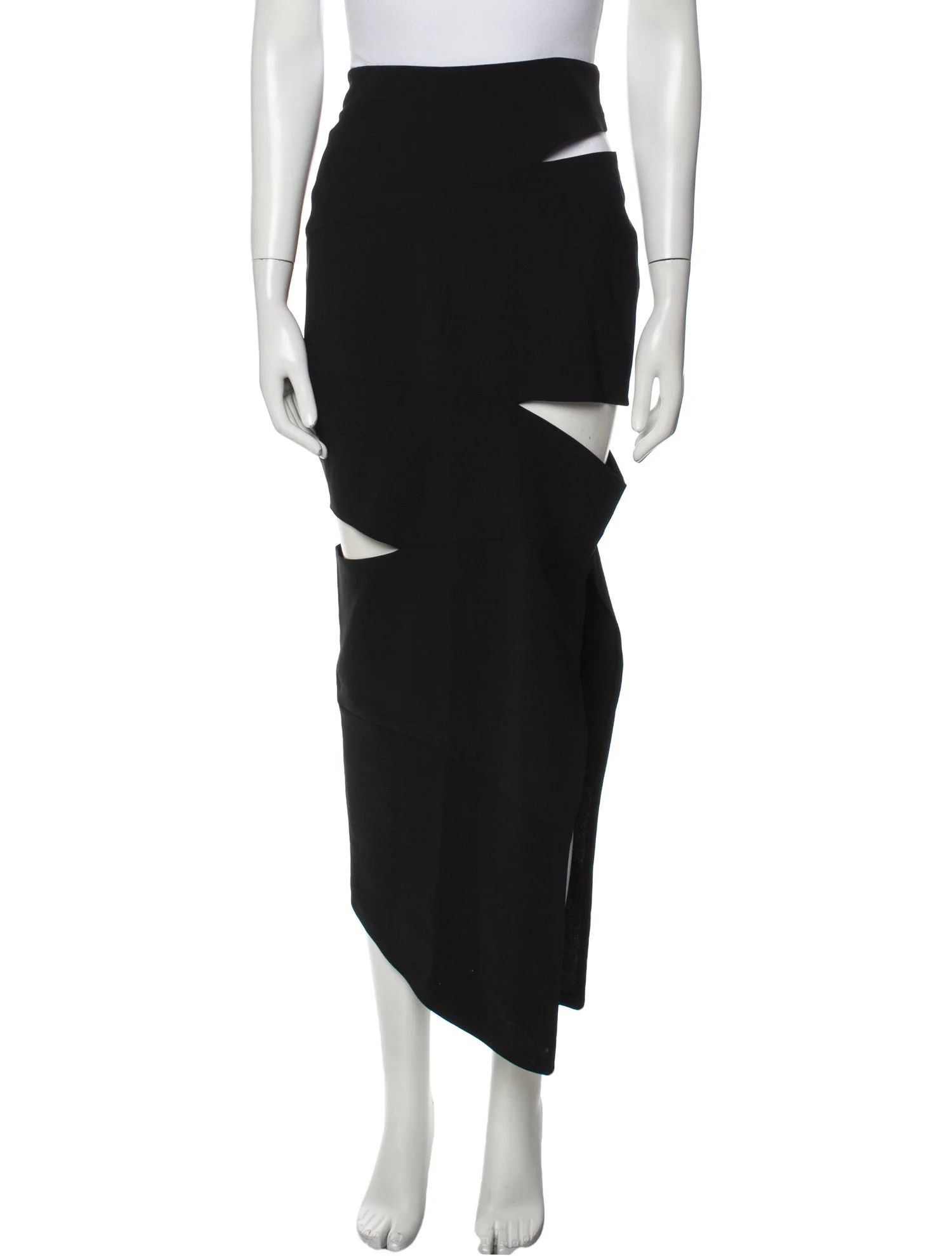 Cutout Accent Midi Length Skirt w/ Tags | The RealReal