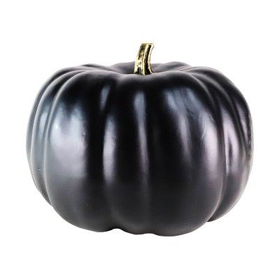 Medium Halloween Pumpkin Solid Black - Hyde and Eek! Boutique™ | Target