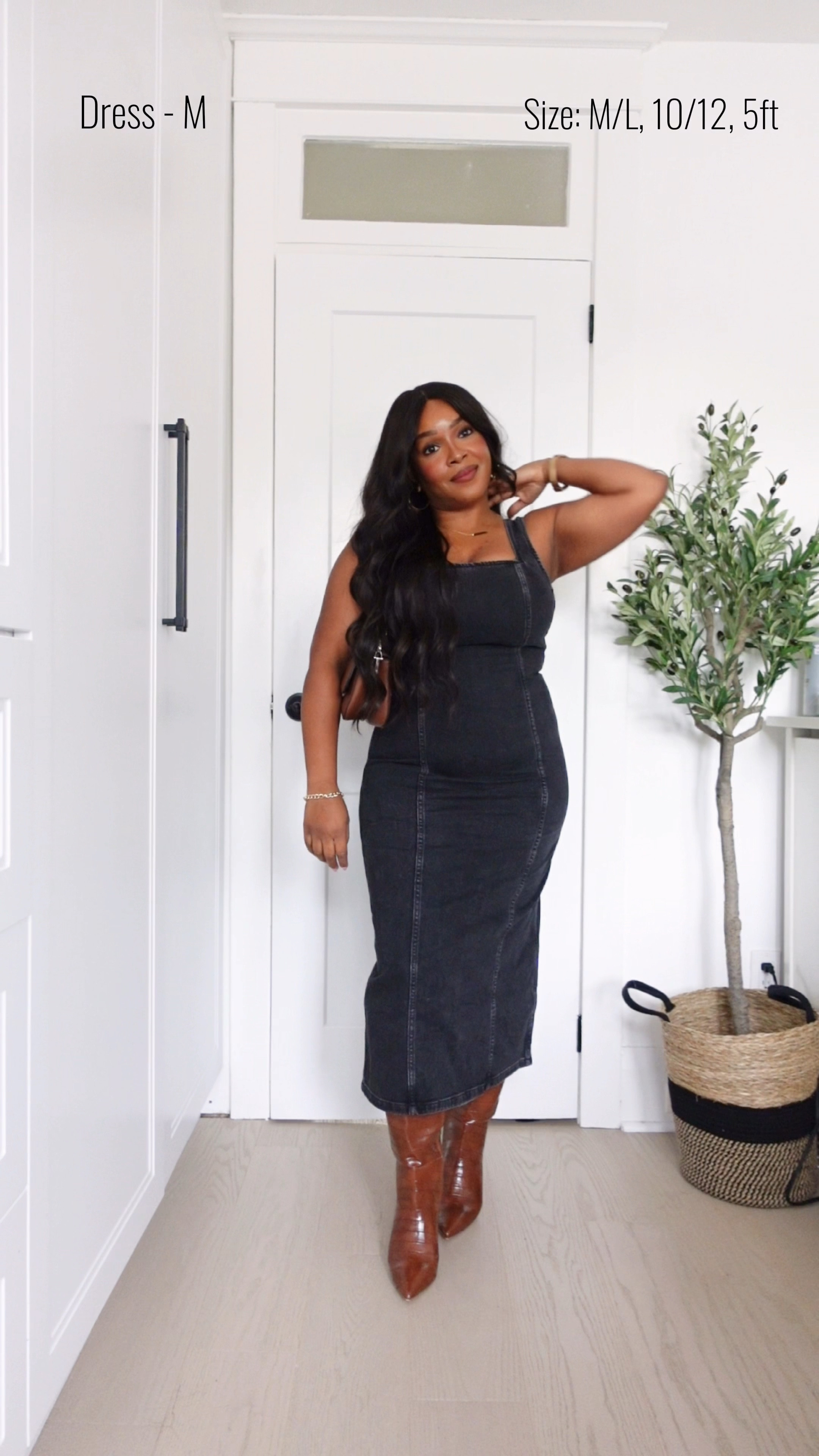 Denim midi dress of my dreams 

#LTKstyletip #LTKfindsunder50 #LTKmidsize
