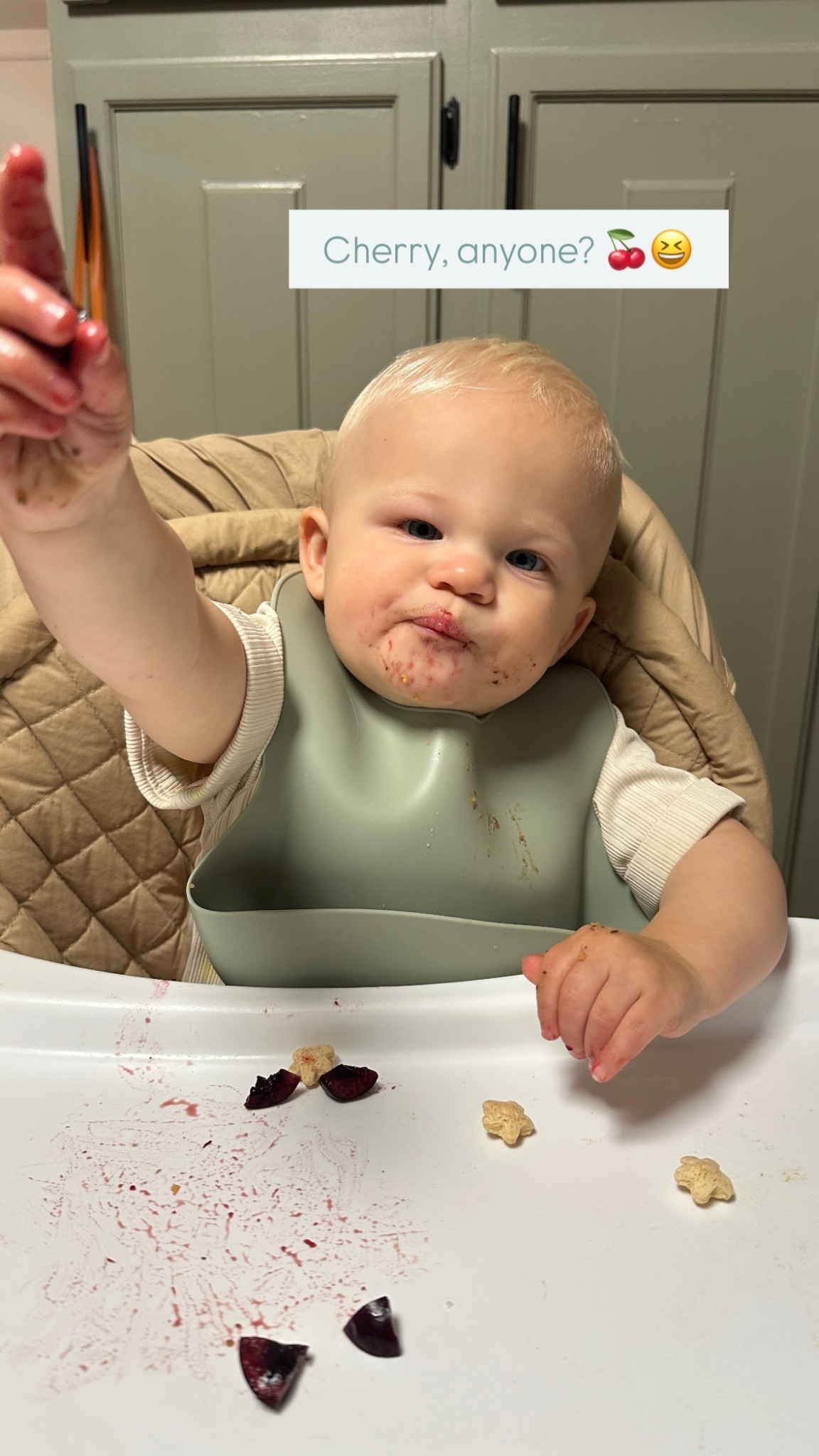 Cherry, anyone? 🍒😆

#LTKmomlife #LTKBaby #LTKKids