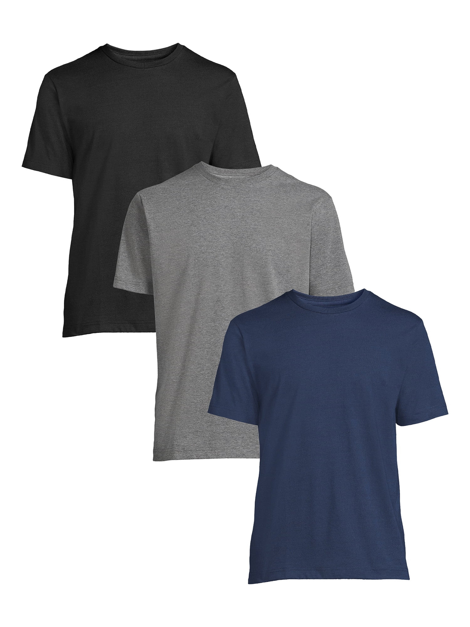 George Men`s Crew Neck Ss Tee 3-pack - Walmart.com | Walmart (US)