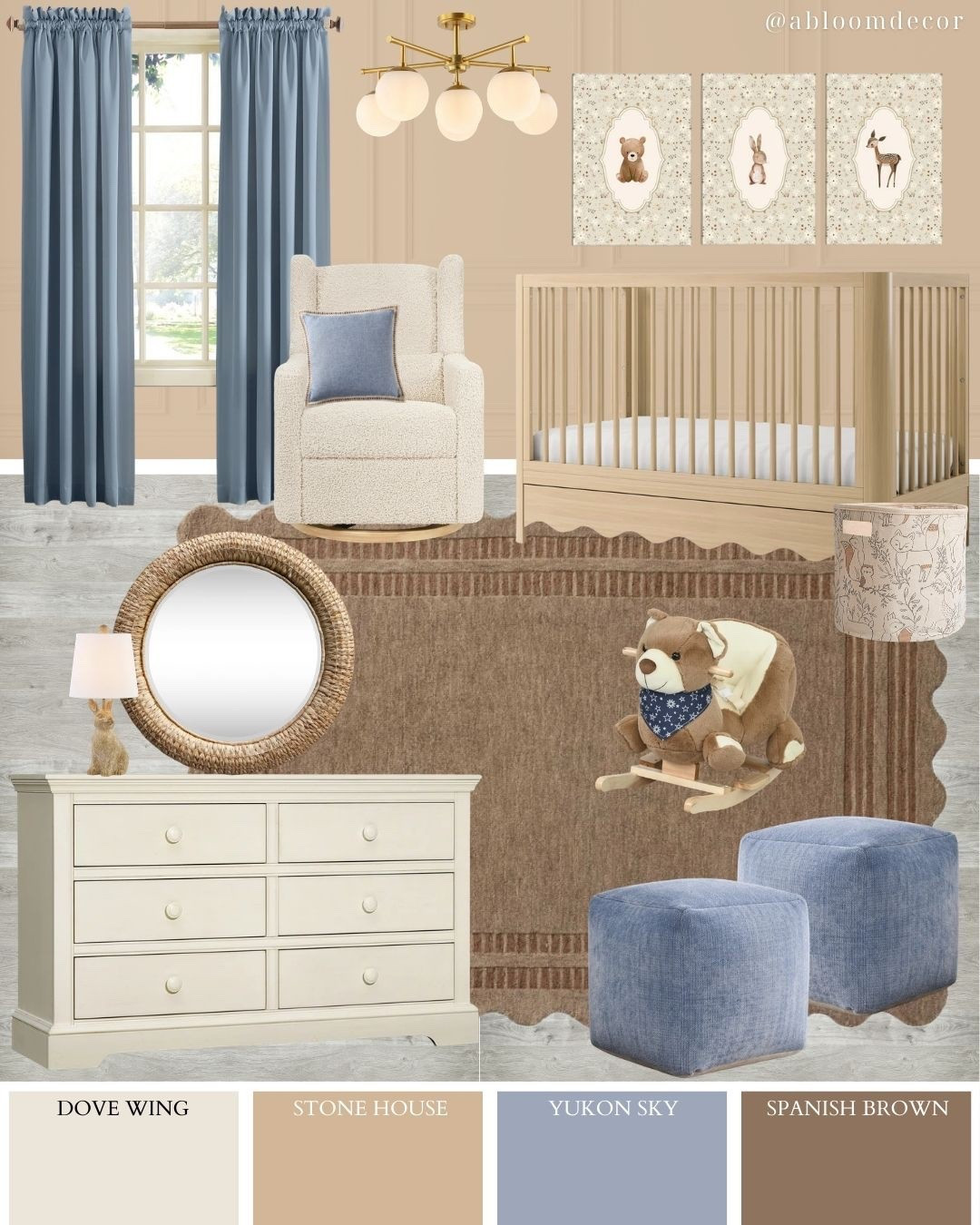 Cozy Blue Baby Boy Nursery Design

#LTKBump #LTKBaby #LTKHome