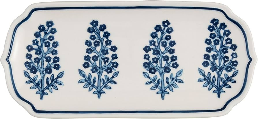 Mud Pie Bloom Print Everything Tray; 4" x 9" | Amazon (US)