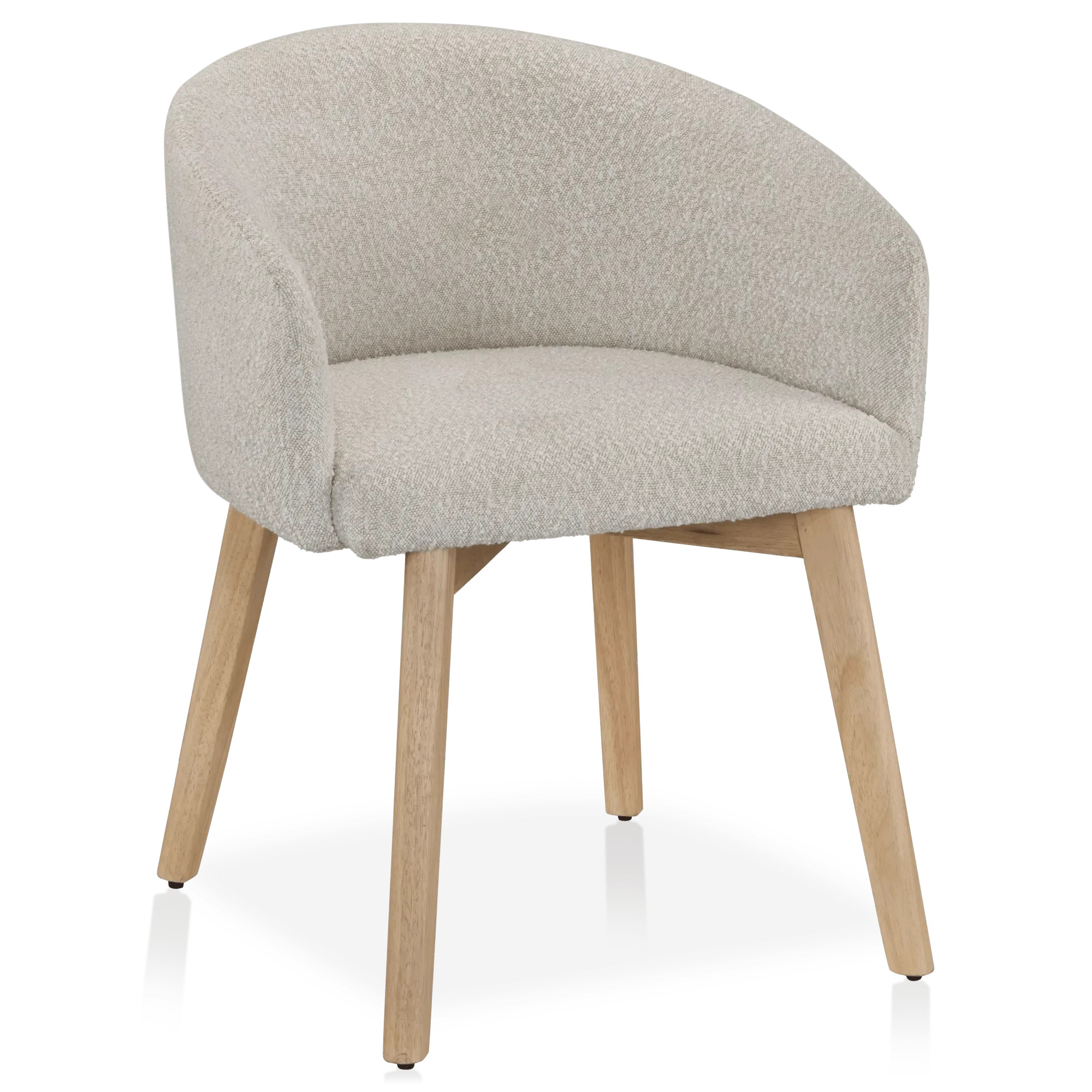 Bouclair Oatmeal Fabric and Wood Dining Chair | Walmart (CA)