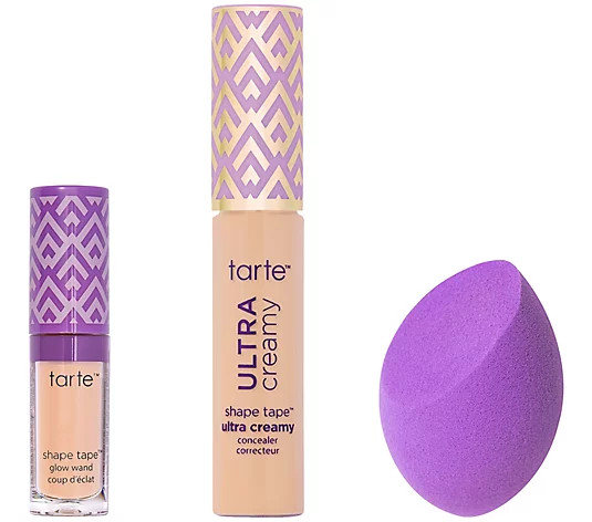 tarte Shape Tape Ultra Creamy Concealer 3-Piece Set | QVC