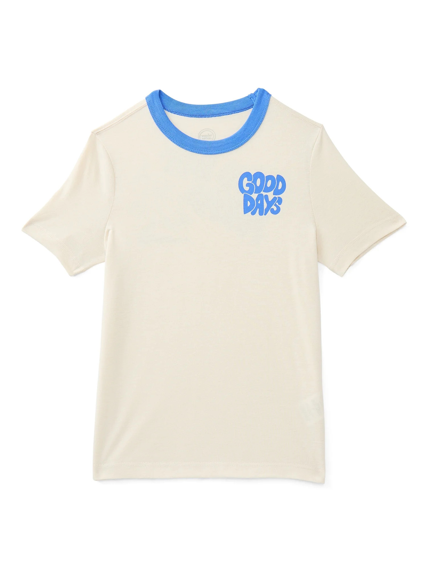 Wonder Nation Little Boys Graphic Ringer Tee with Short Sleeves, Sizes 4-10 | Walmart (US)