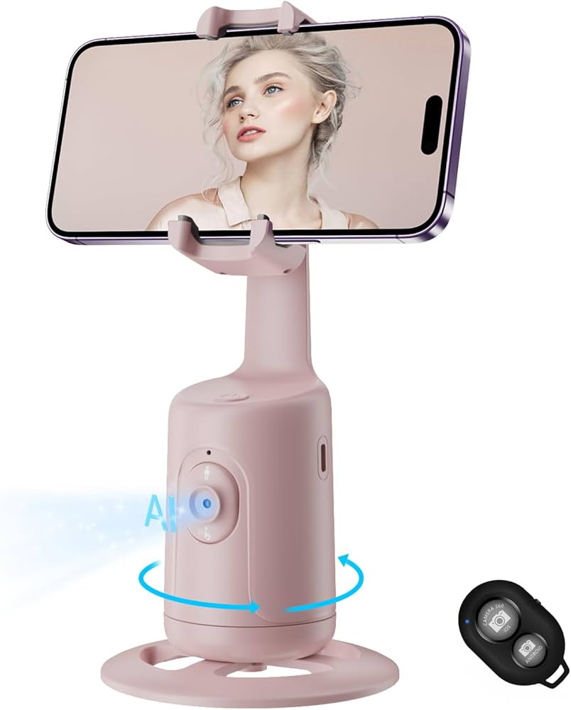 Auto Face Tracking Tripod, No App, 360° Rotation Face Body Phone Camera Mount Gesture Control, S... | Amazon (US)