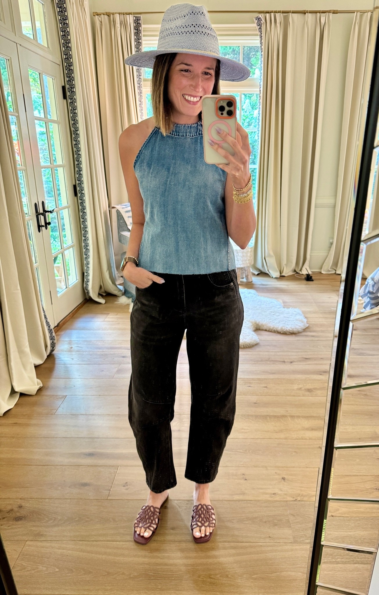 I believe the hat to be the most underrated accessory. It covers a multitude of bad hair days when the ￼dry shampoo is waving its white flag. It also adds so much to an outfit. Wanna take a look to the next level? Add the hat. Trust me.

#LTKmomlife #LTKOver40 #LTKootd