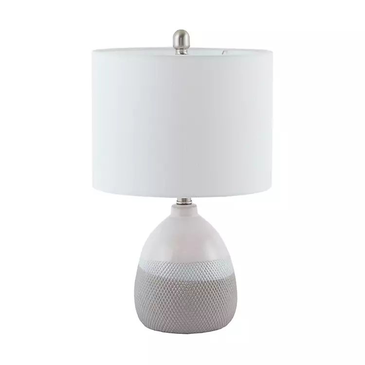 Gray and White Gradient Ceramic Table Lamp | Kirkland's Home