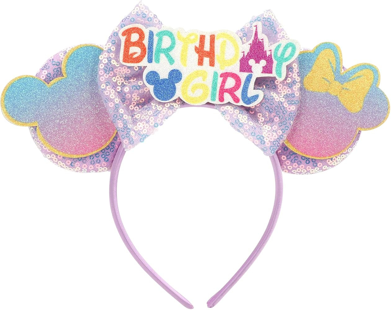 Mouse Ears Headbands with Bow Minnie Ears Cosplay Costume Hair Accessories for Women Birthday Par... | Amazon (US)