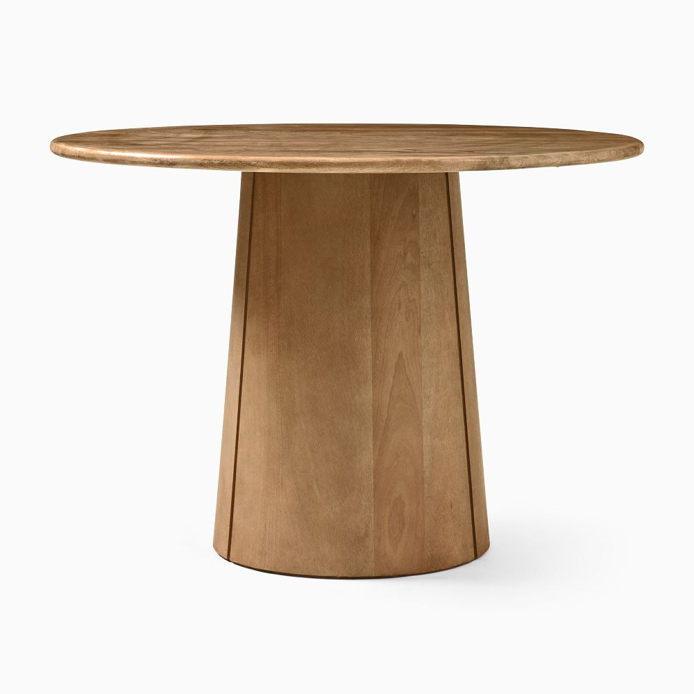 Anton Solid Wood Round Pedestal Dining Table (48", 60", 72") | West Elm (US)