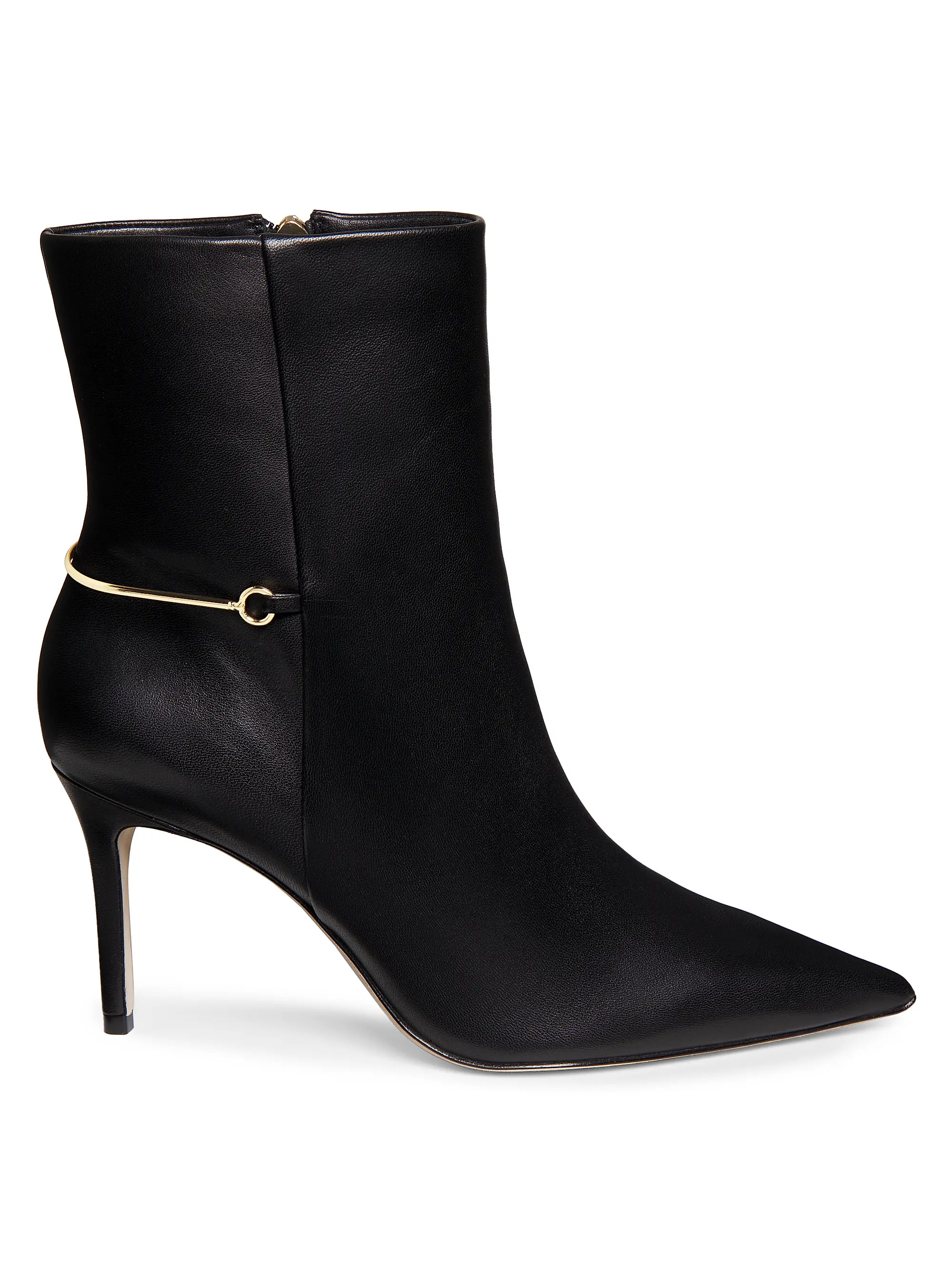 85MM Leather Stiletto Booties | Saks Fifth Avenue