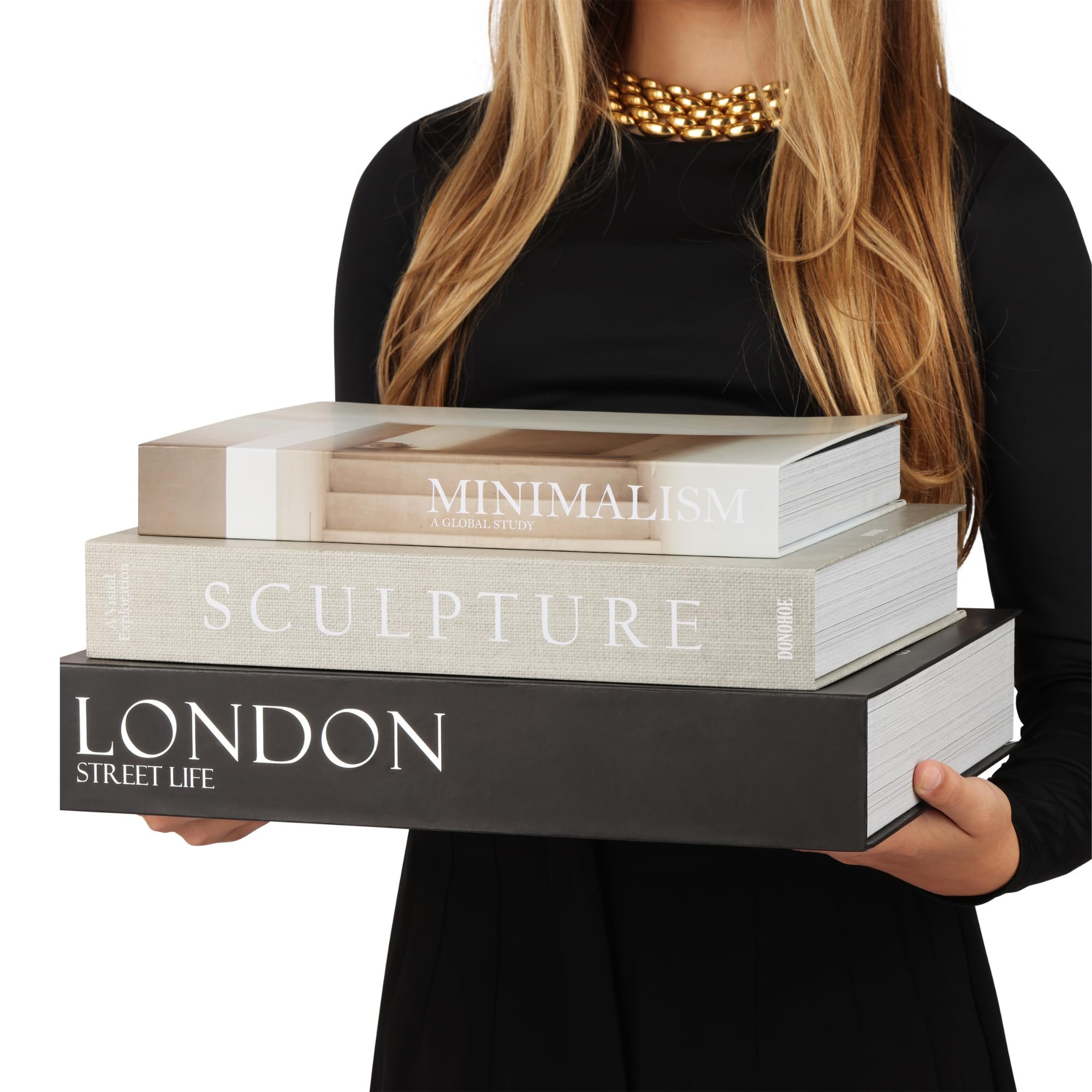 Set of 3 Oversized Decorative Coffee Table Books – Remote Box, Mail Storage, Key Storage, Home ... | Amazon (US)