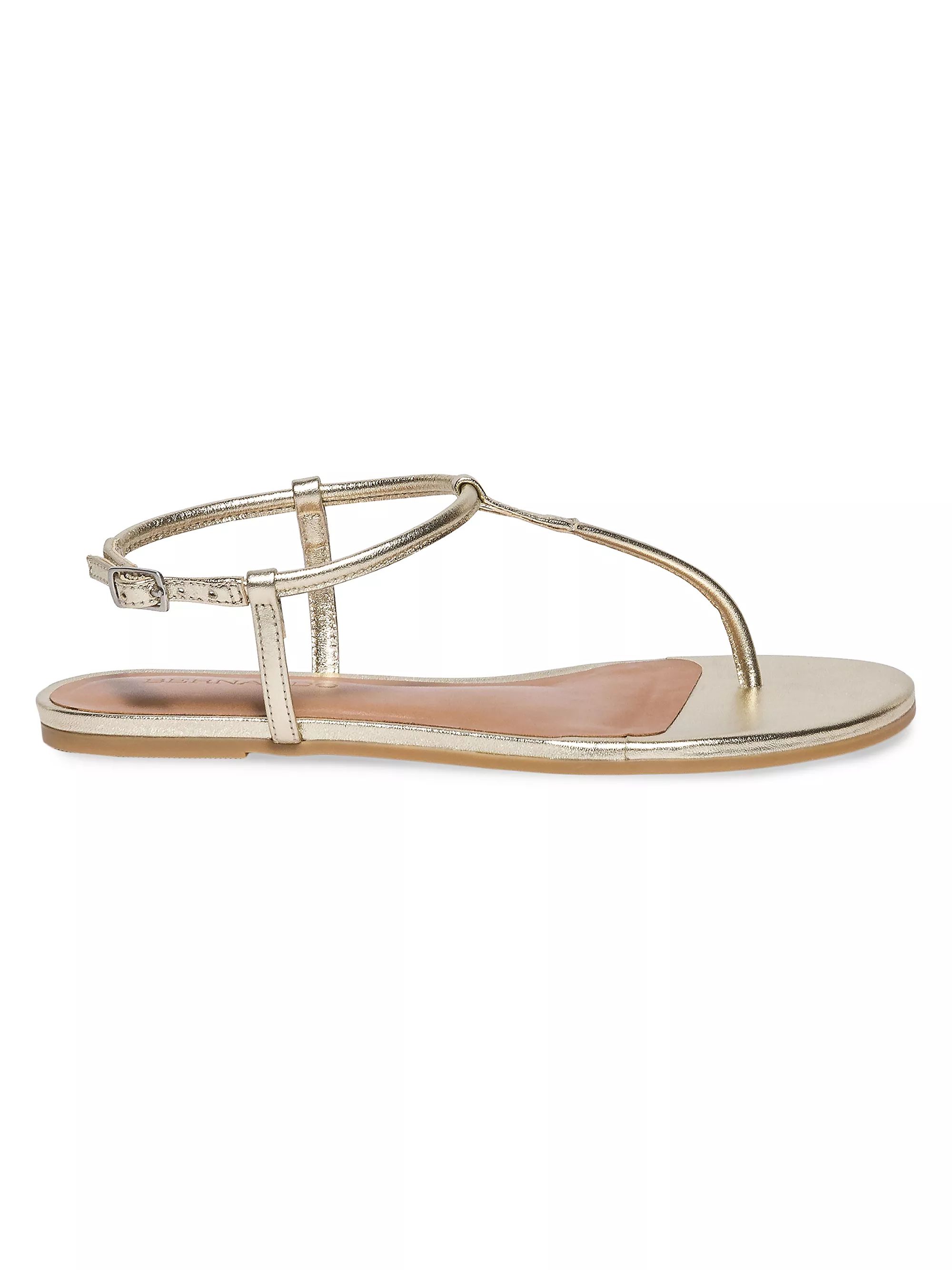 Haven Metallic Leather Thong Sandals | Saks Fifth Avenue