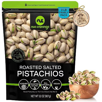 Freshly Roasted & Salted California Pistachios Packed Fresh in Resealable Bag, 32oz | Target