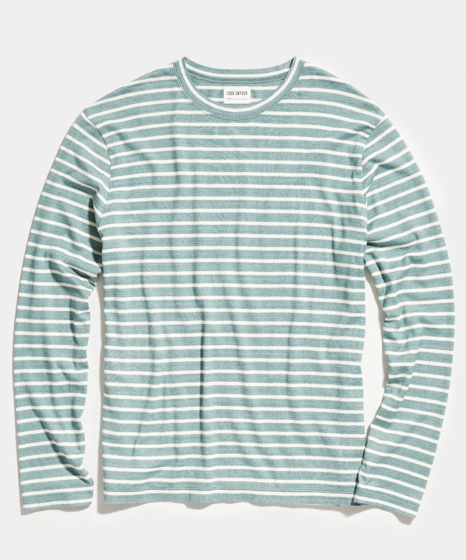 Issued By: Japanese Nautical Striped Tee in Weathered Blue | Todd Snyder