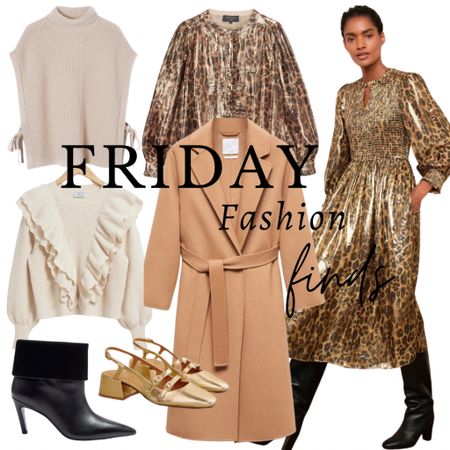 Friday Finds 🤎✨

Camel coats, black boots, gold shoes, leopard, autumn knits 

#LTKeurope #LTKstyletip #LTKover40