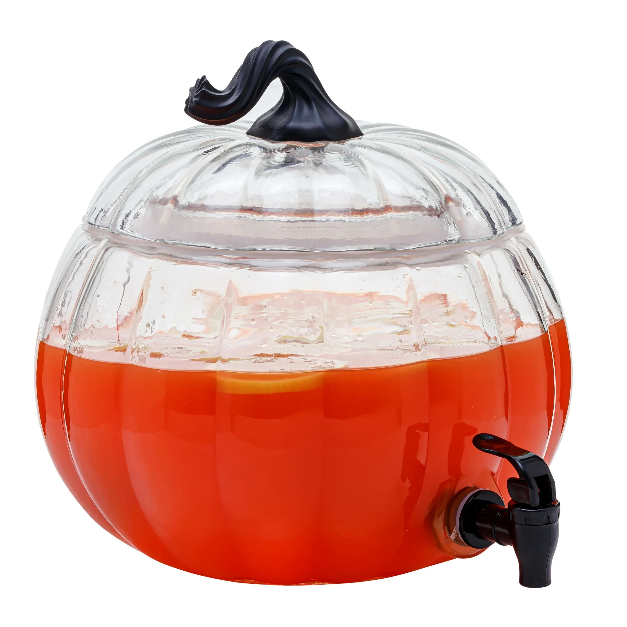 Way to Celebrate Clear Glass Pumpkin Beverage Dispenser | Walmart (US)