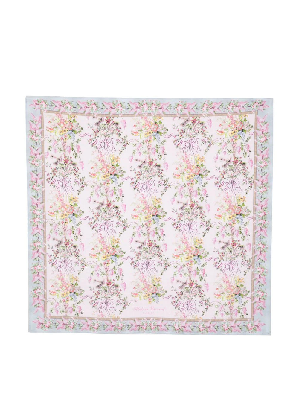 Atelier Choux floral-print organic-cotton blanket - Pink | Farfetch Global