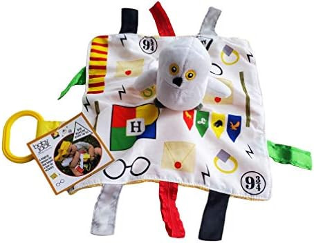 Baby Wizard Lovey Magical Snow Owl Tag Blanket Stroller Toy 10"x 10" | Amazon (US)