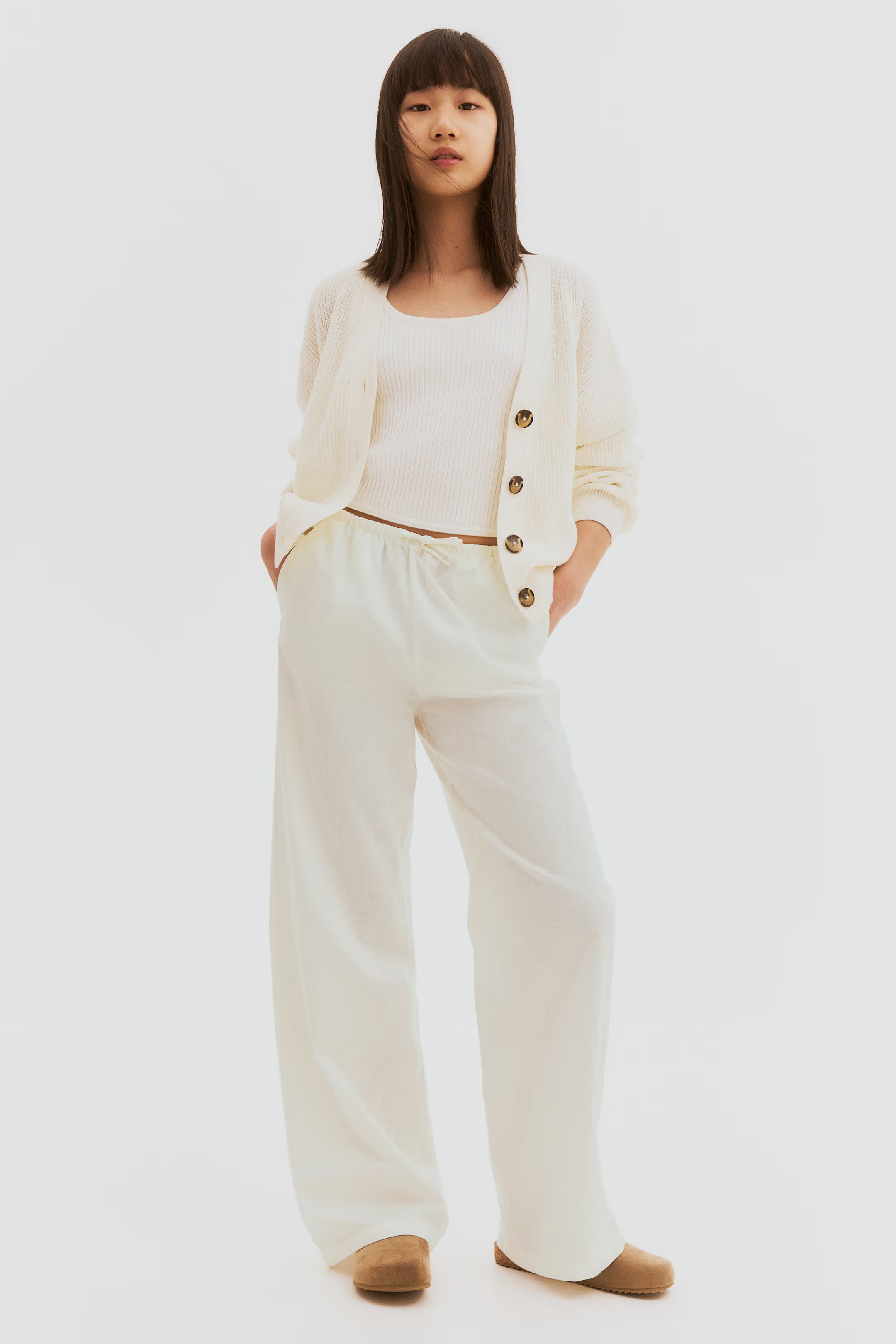 Linen-Blend Pants | H&M (US + CA)
