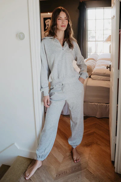 Gray Scuba Pants Lounge Set | Katydid