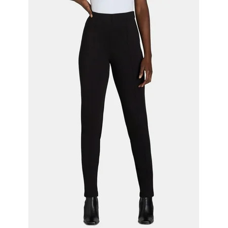 Time and Tru Women's Skinny Ponte Knit Pants, 29" Inseam, Sizes XS-XXXL | Walmart (US)