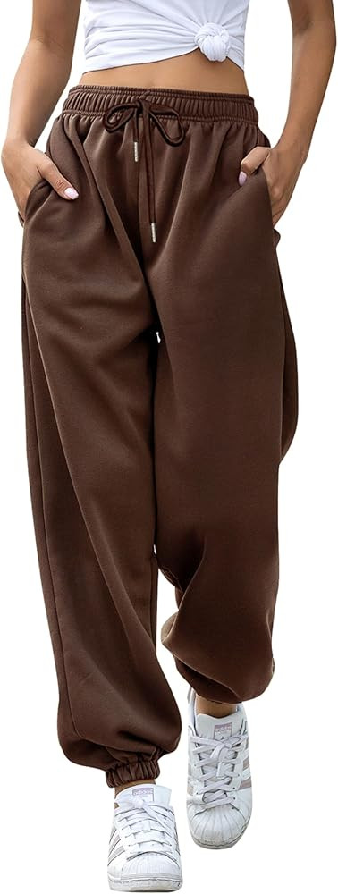 Cinch Bottom Sweatpants for Women with Pockets | Amazon (US)