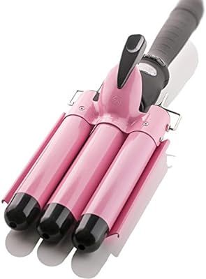 Alure Three Barrel Waver/Curling Iron Wand with LCD Temperature Display - 1 Inch Ceramic Tourmali... | Amazon (US)