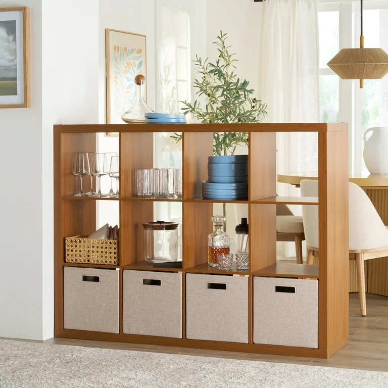 Better Homes & Gardens 12-Cube Storage Organizer, Acorn | Walmart (US)