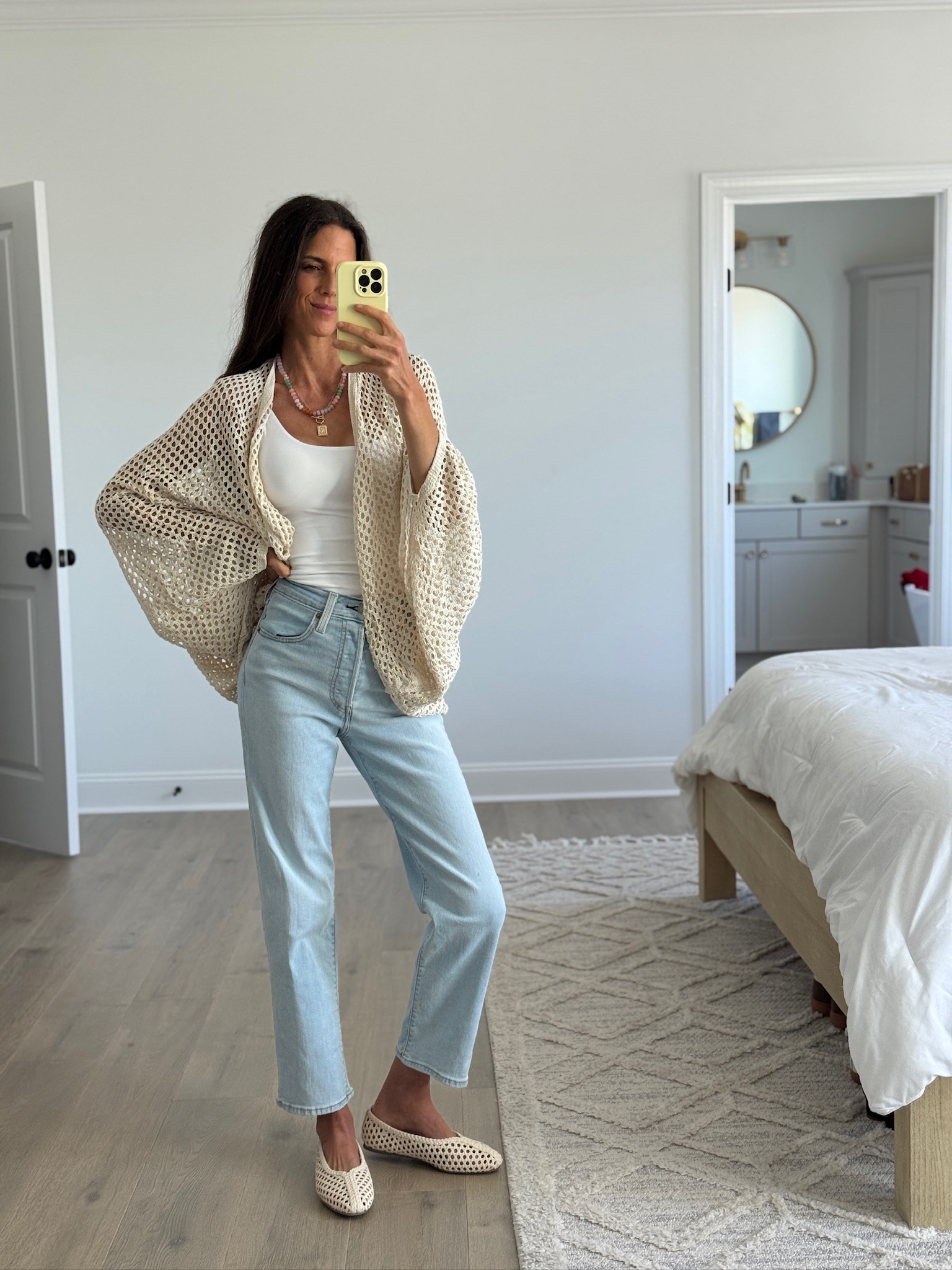 Light layers like this are my favorite for summer. Easy, breathable, and perfect for when you want something a little extra without feeling heavy.

#LTKootd #LTKSeasonal #LTKmomlife